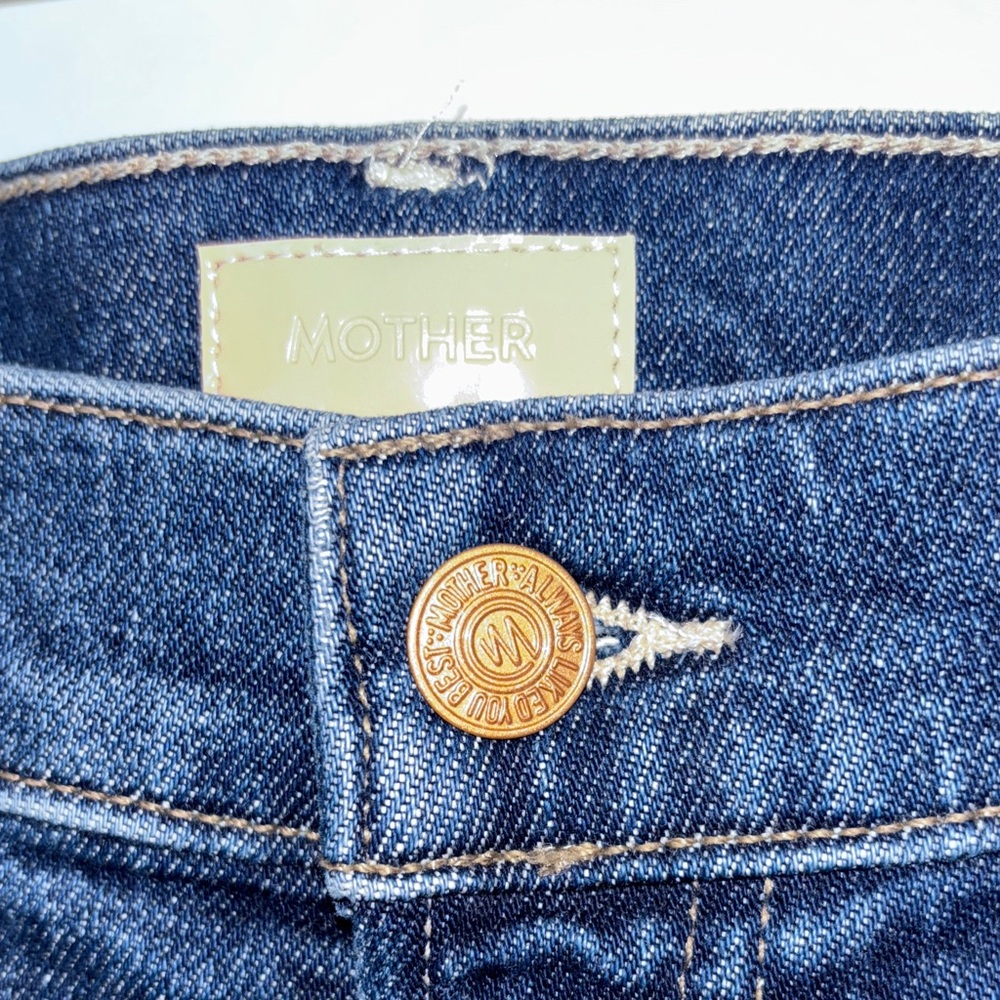 MOTHER Straight-Leg Jeans in Deep Indigo - Picture 6 of 16